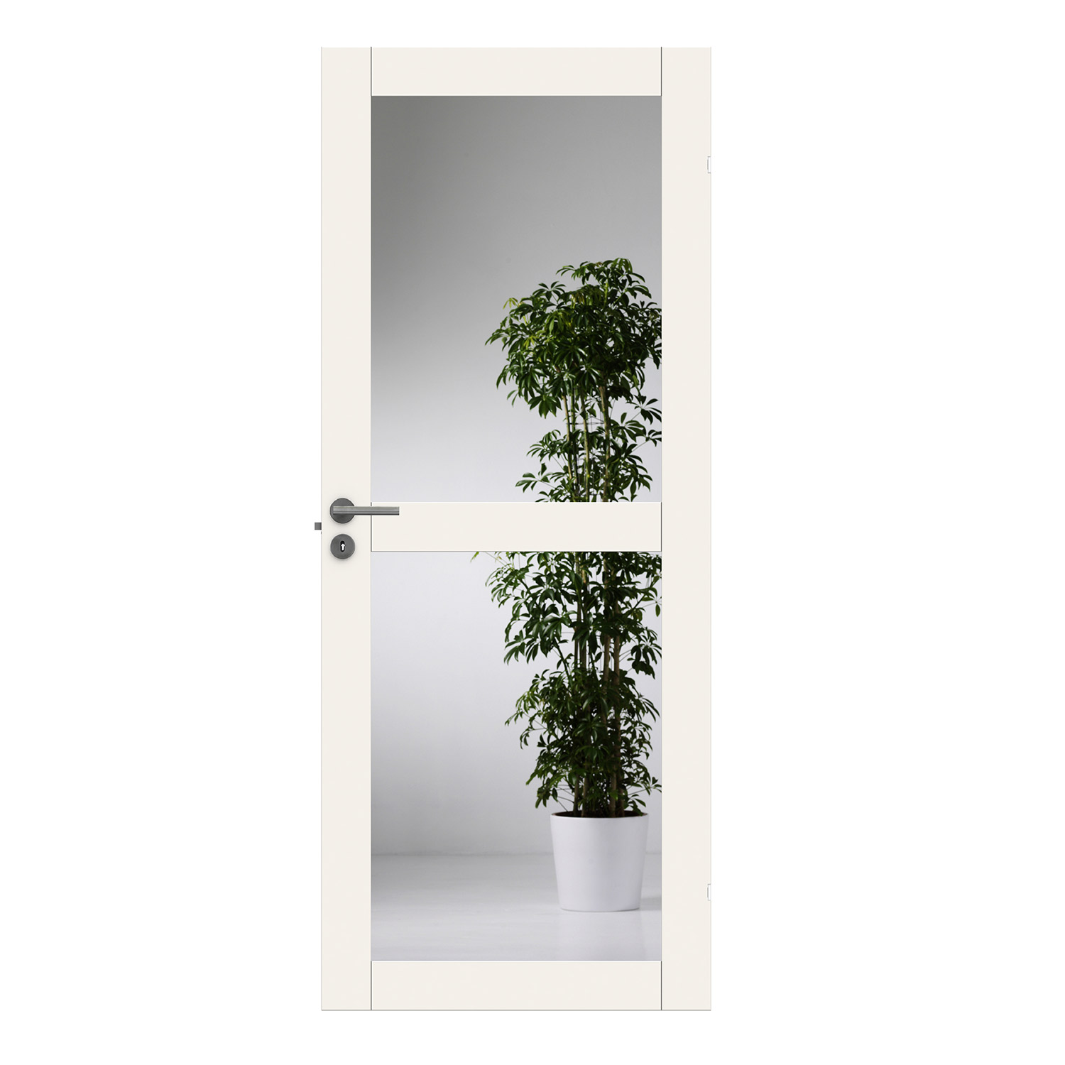 Innerdörr Swedoor Purity GW02L Klarglas BxH: 80x210 cm