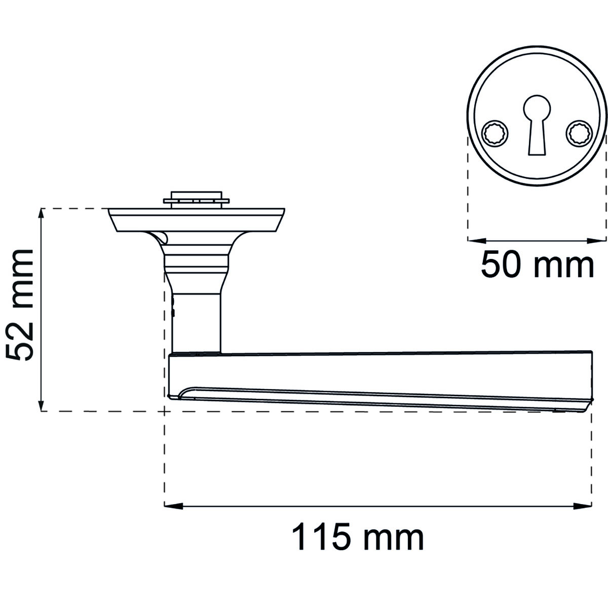 Innerdørvrider Habo Oxford Matt Messing