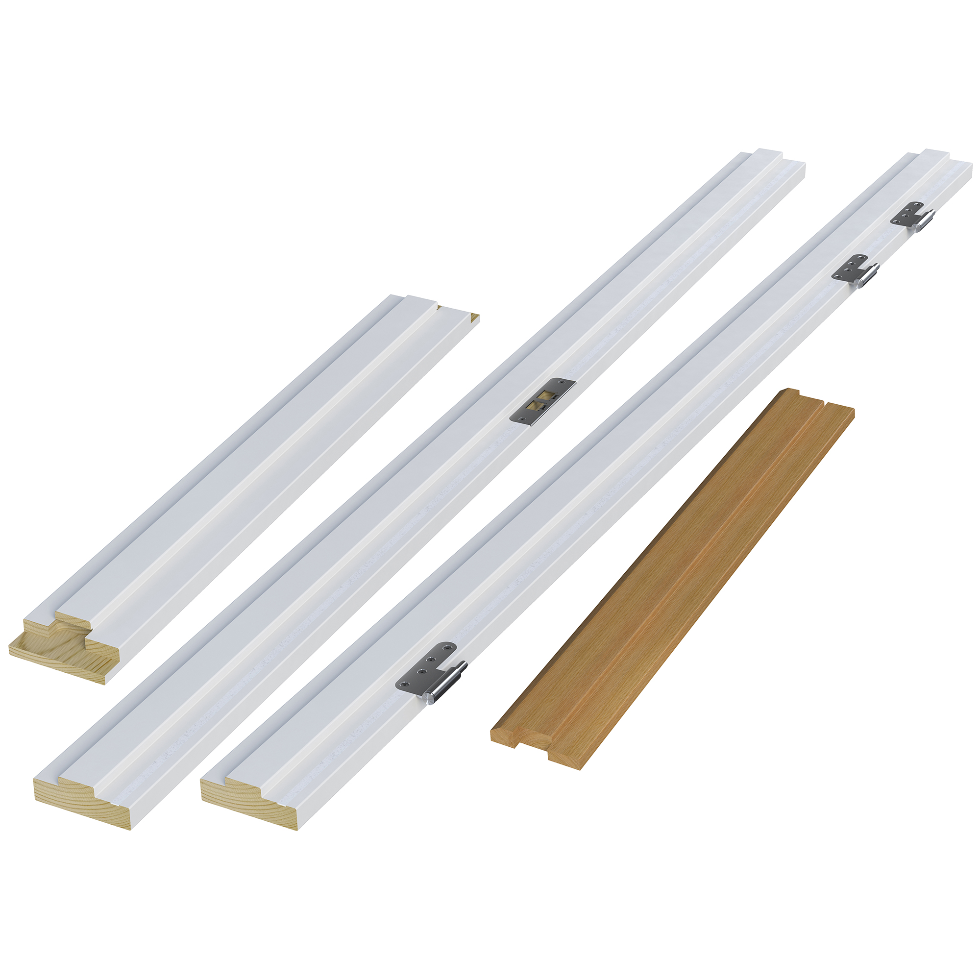 Innerdörrskarm Swedoor Massiv Oklassad Vit BxH: 90x210, Karmdjup: 93mm, Vit S-0500-N, Vänster, Brandklassning: Oklassad, Ljudklassning: Oklassad