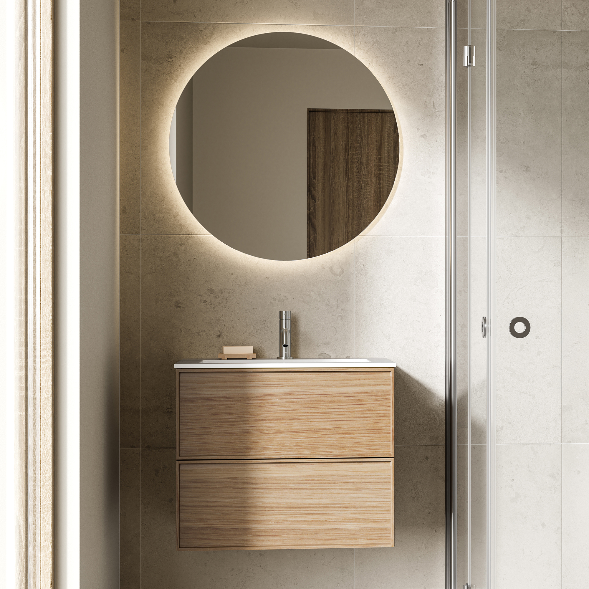 Tvättställsskåp INR Core Sense med 2 Lådor