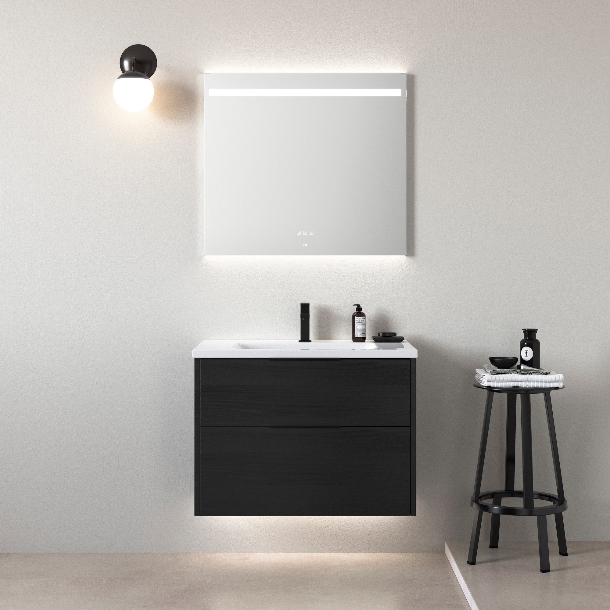 Tvättställsskåp INR Grand Solid med 2 Lådor