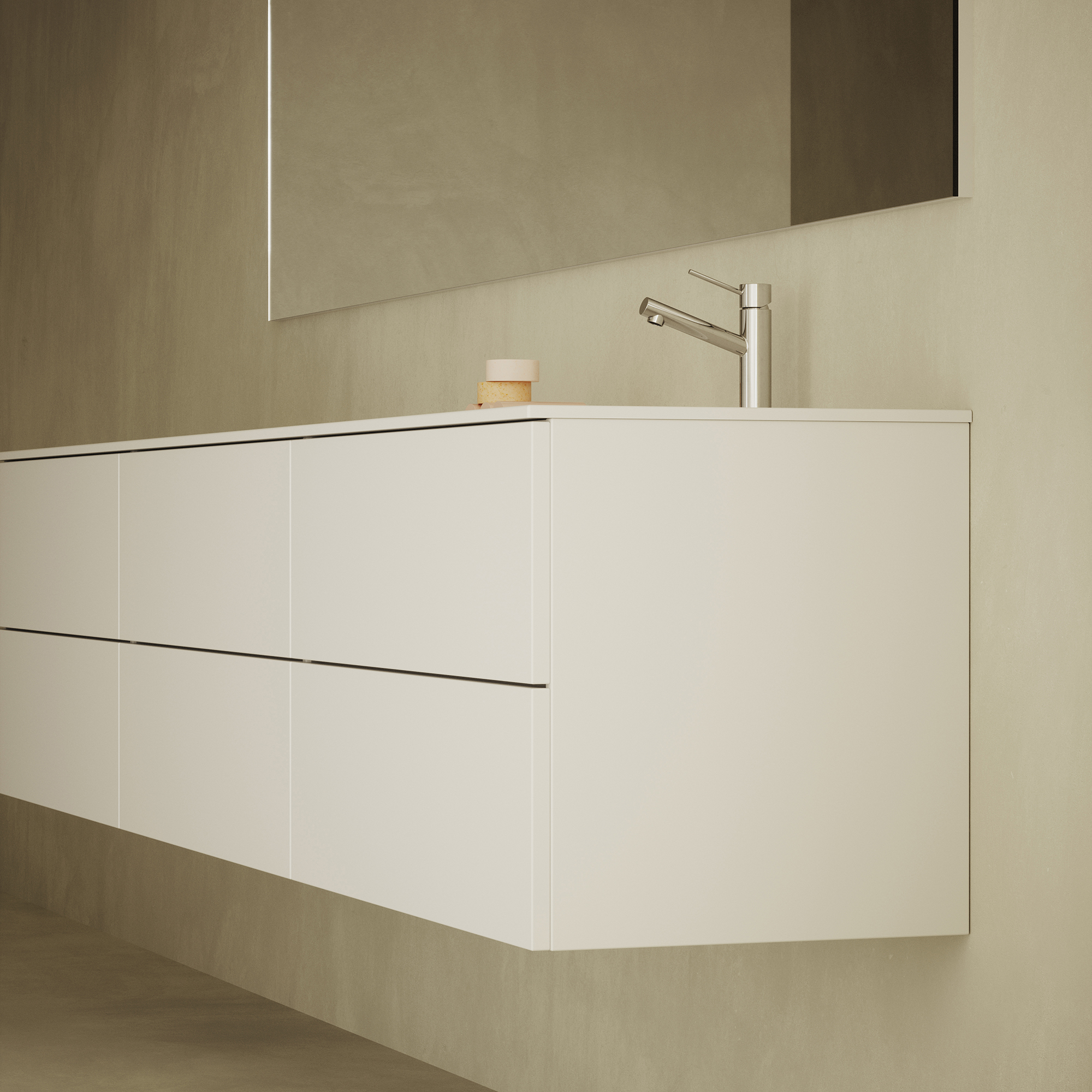 Tvättställsskåp INR Core Solid med 4 Lådor