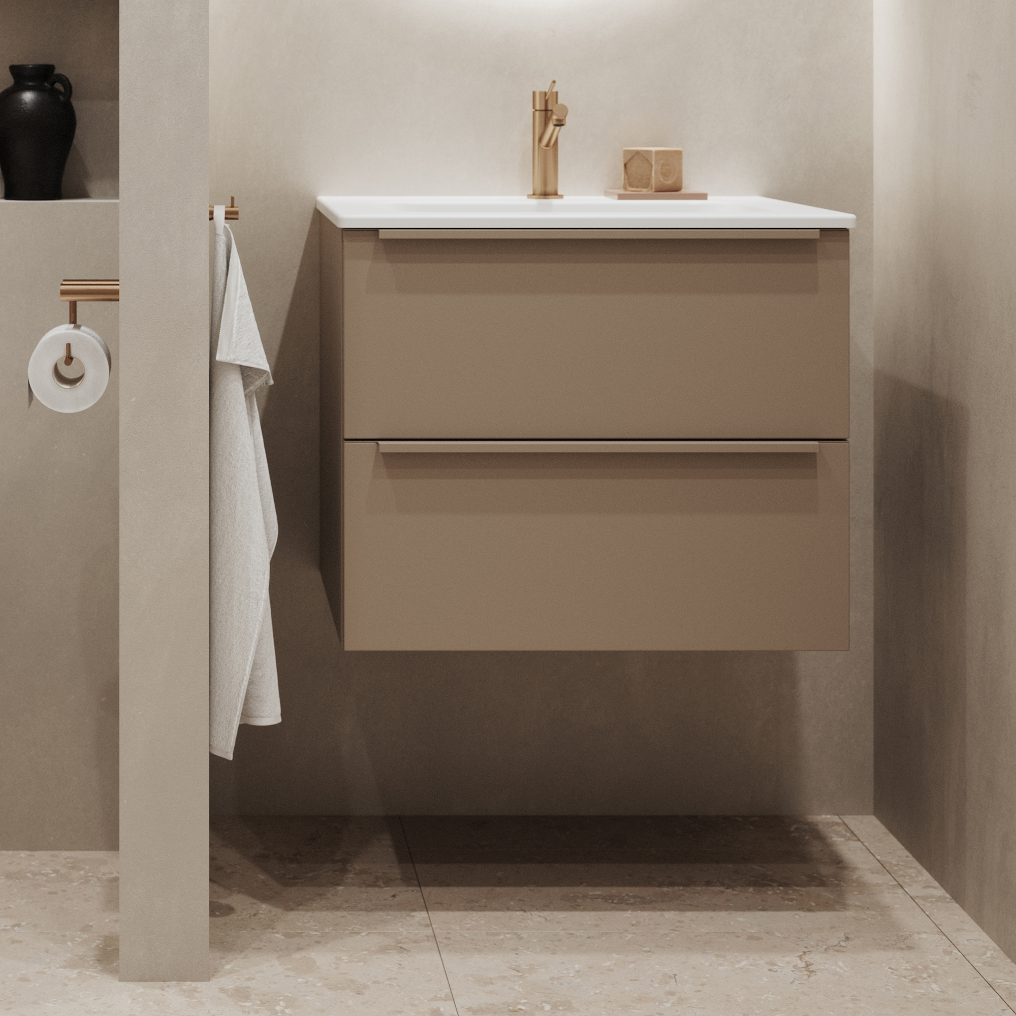 Tvättställsskåp INR Core Avant med 2 Lådor