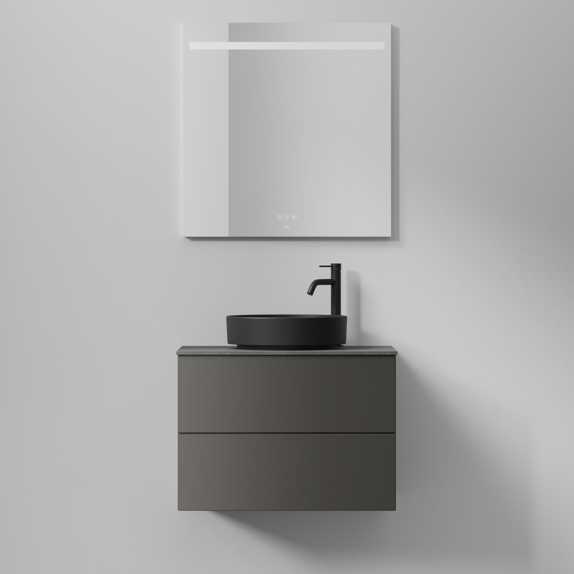 Tvättställsskåp INR Core Solid med 2 Lådor