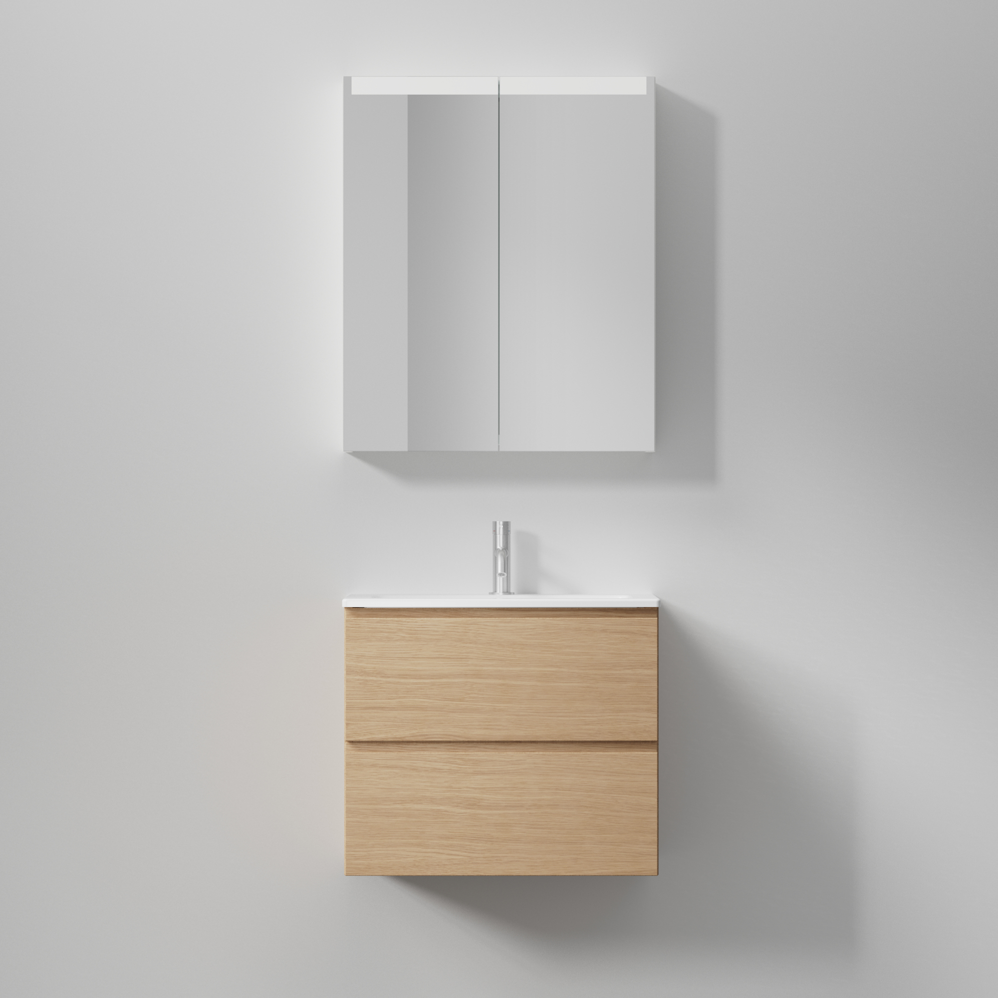 Tvättställsskåp INR Core XS Grip med 2 Lådor