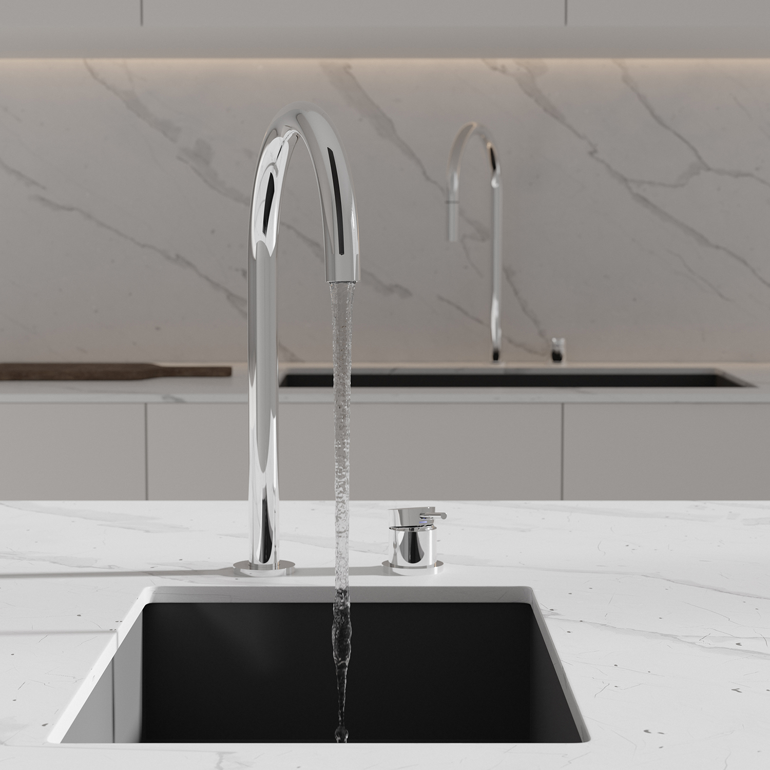 Kjøkkenbatteri Scandtap Steel Harmonized K2