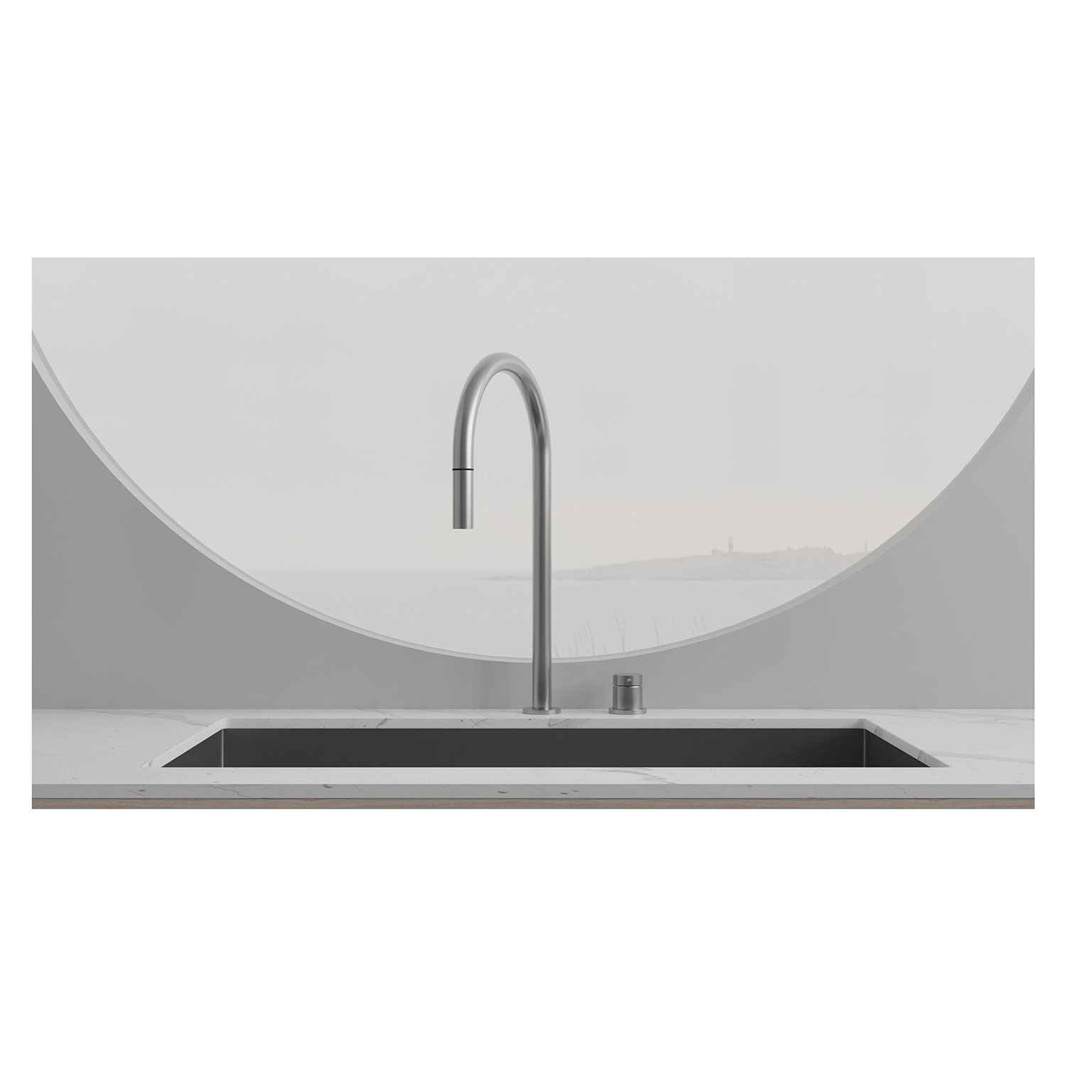 Kjøkkenbatteri Scandtap Steel Harmonized K2P