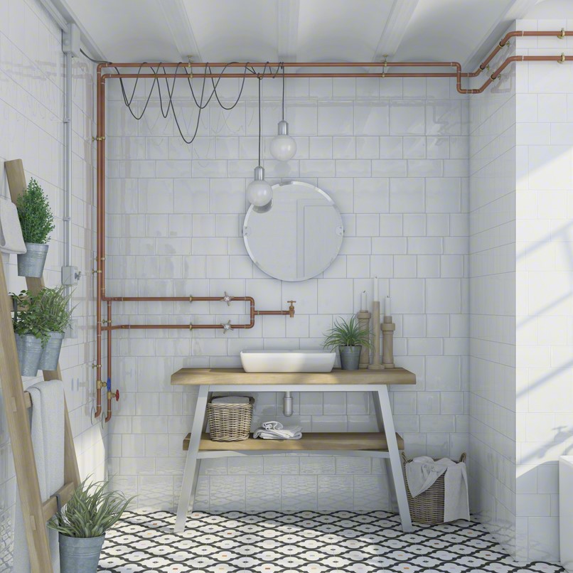 Kakel Tenfors Etnia Blanco 20x20 cm