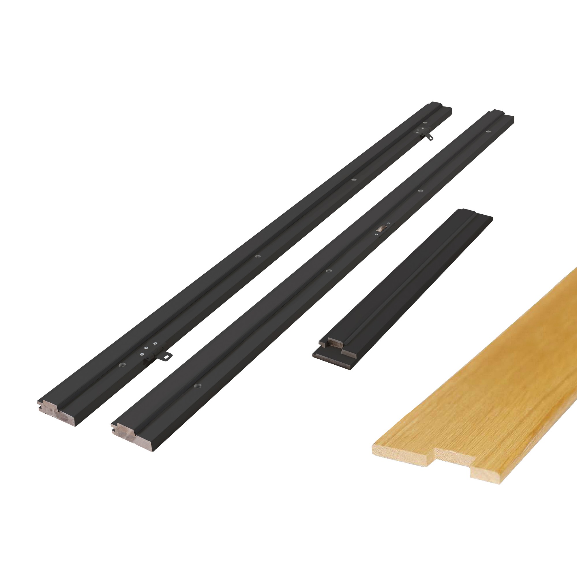 Karmsett Bygg1 Dempet Sort med Dempelist