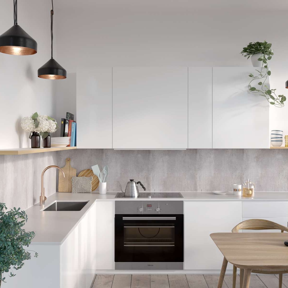 Kitchen Board Fibo 2204 K00 S Cracked Cement