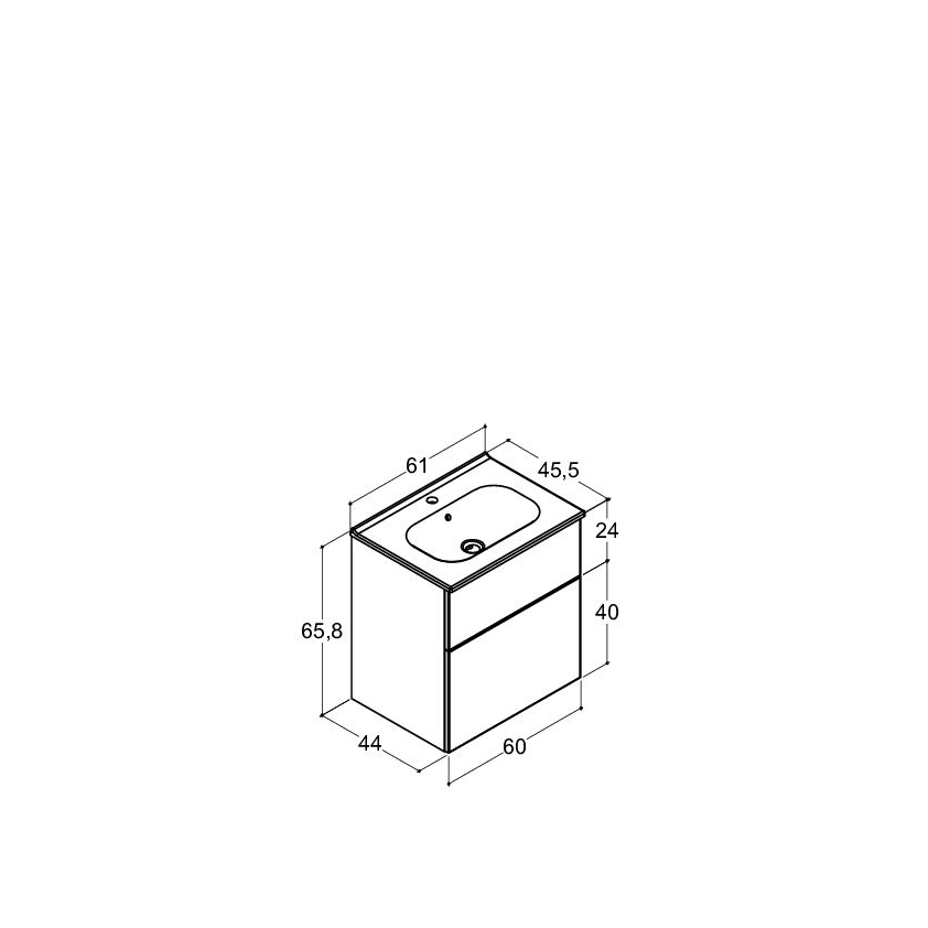 Tvättställsskåp Dansani Luna Kantate