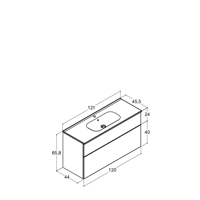 Tvättställsskåp Dansani Luna Kantate