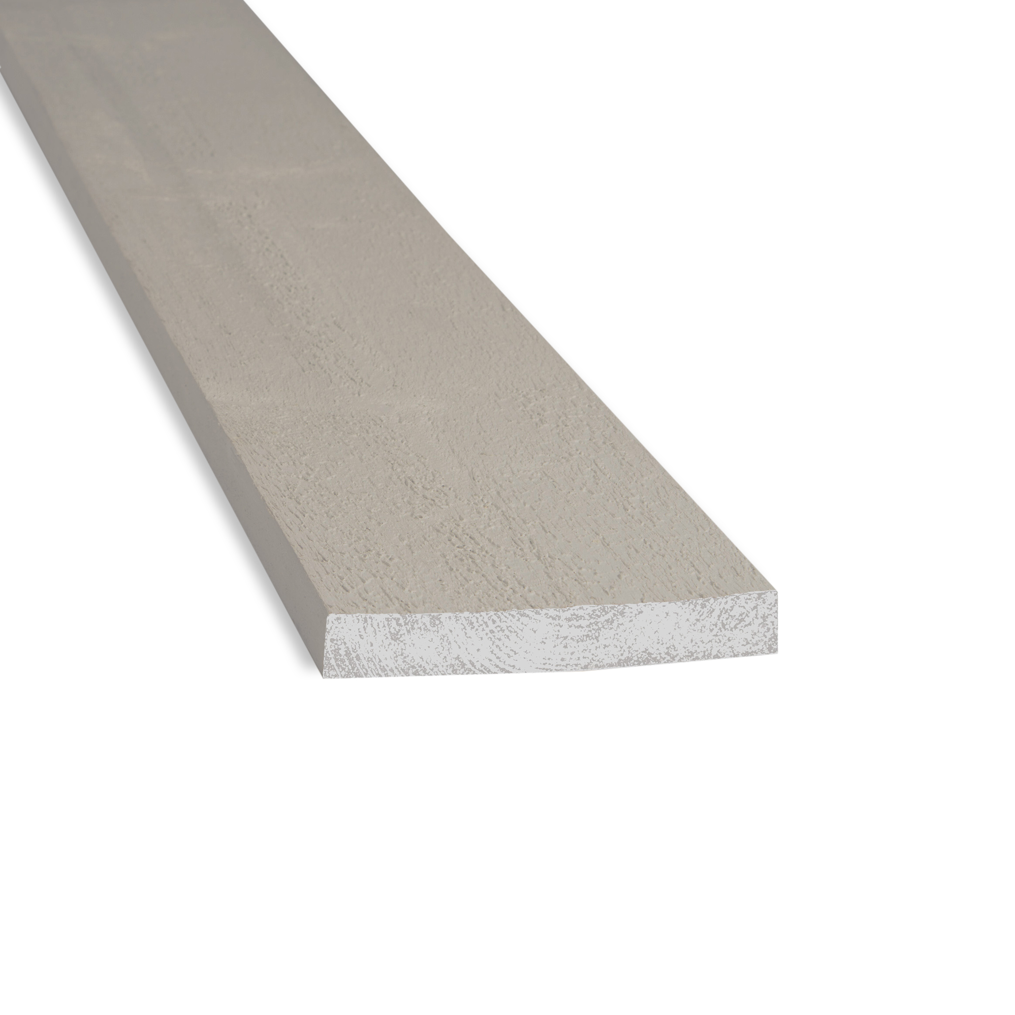 Klädselbräda Södra 22x45 mm Mellanstruken Längd: 4,8 meter, Färg: Vit, NCS: SS1000-N