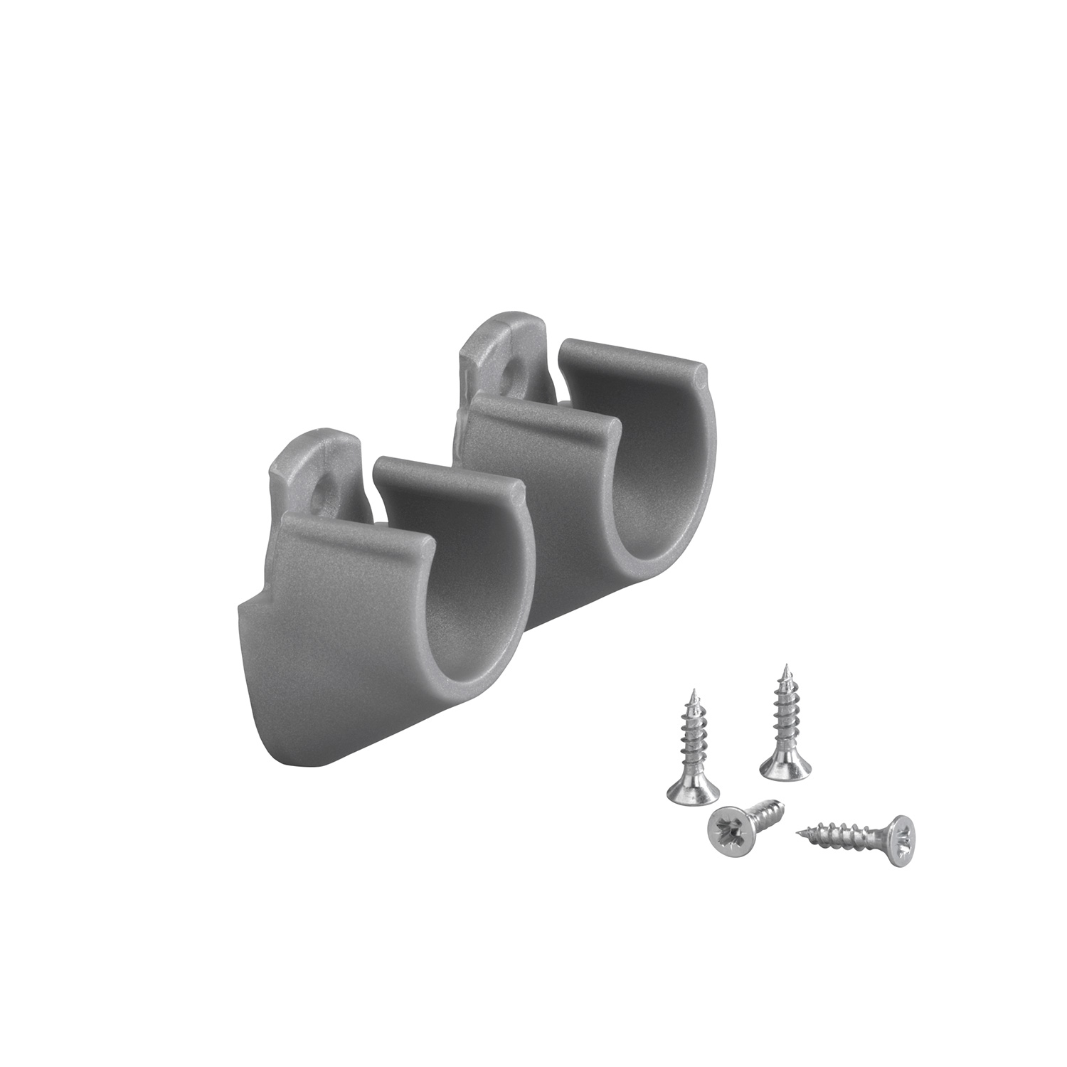 Holder Elfa for Garderobestang Vegg/Vegg 2-pk