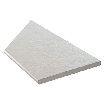 Uteklinker Bricmate Z Concrete Light Grey Inner Corner Right 30x60 cm