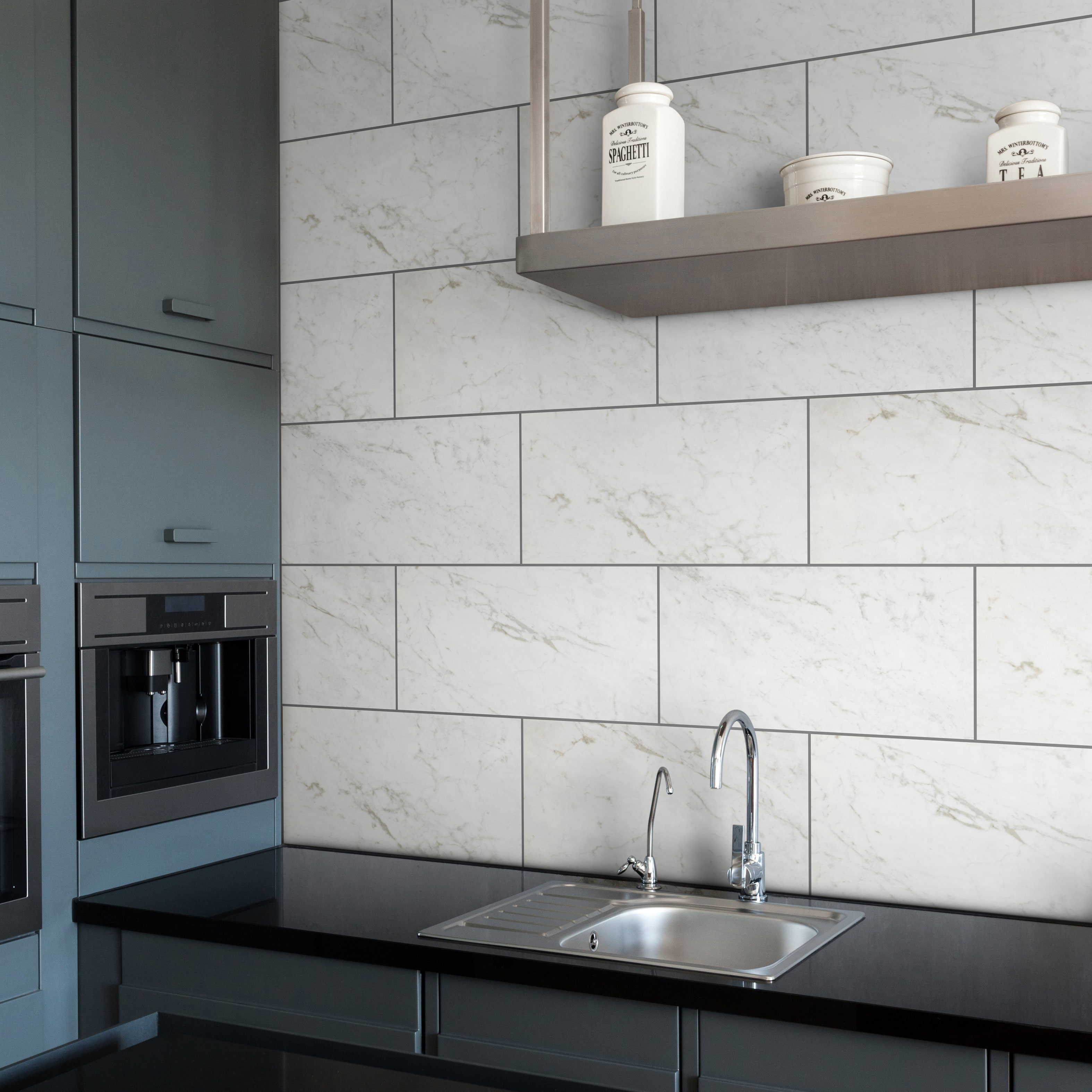 Klinker Coem Ceramiche Marmor B. Carrara Semipolaerad 30x60 Cm