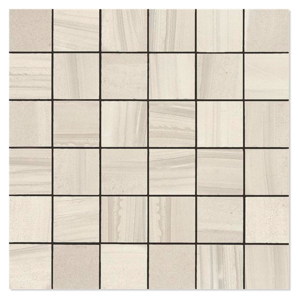 Flis Rhin Hill Ceramic Hvit 30x30 cm Blank