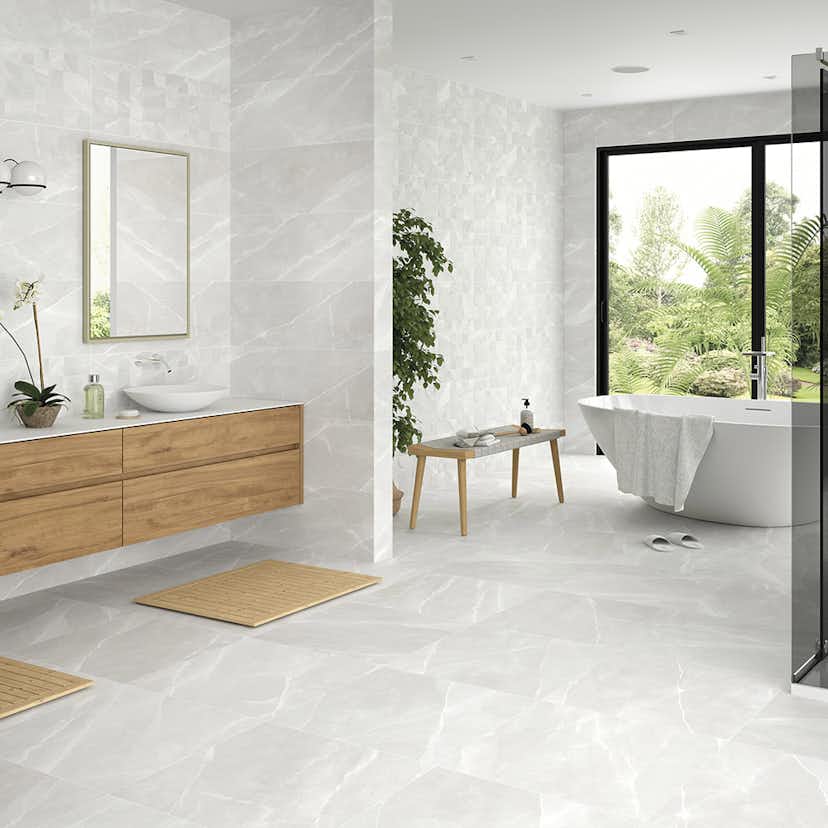 Kakel Hill Ceramic Tango Ljusgrå Matt 33x90