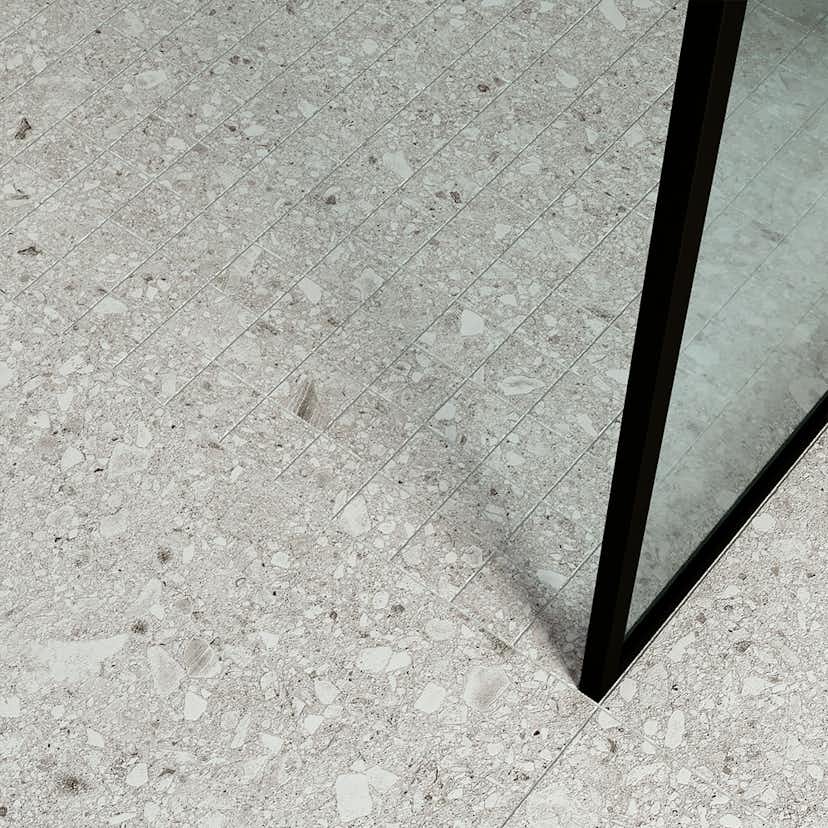 Klinker Hill Ceramic Terrazzo Vit Matt Italia 30,4x61 cm