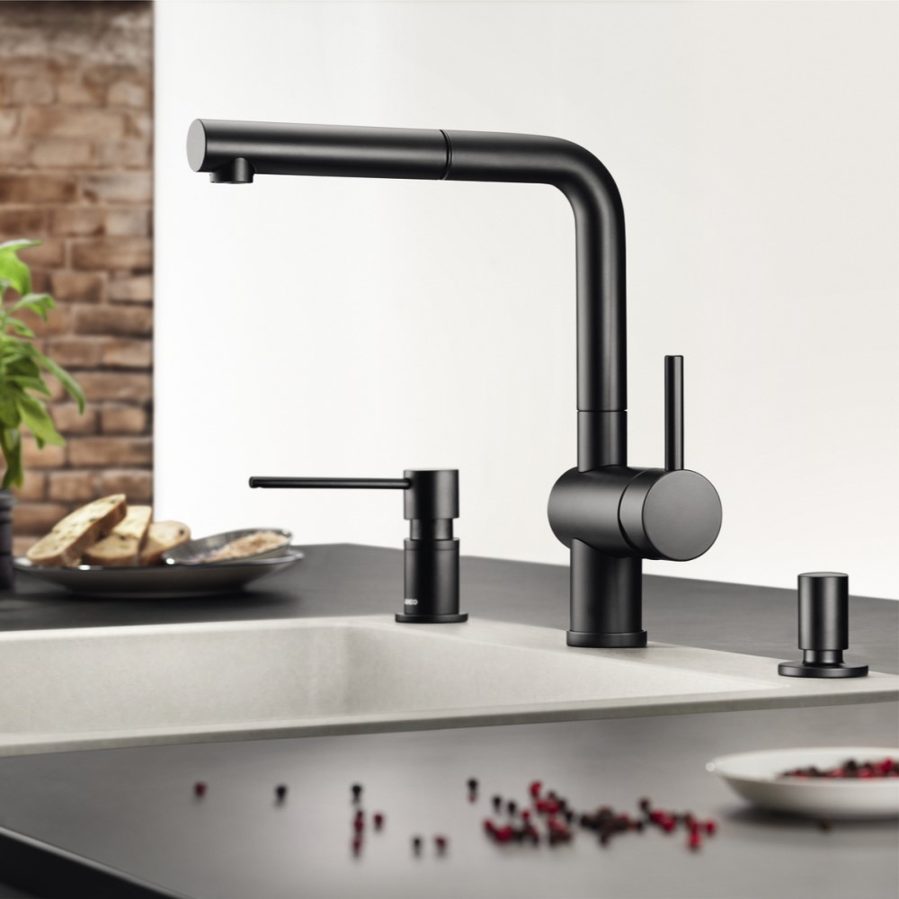 Kjøkkenbatteri Blanco Linus S Silgranitt-look/Keramikk-look