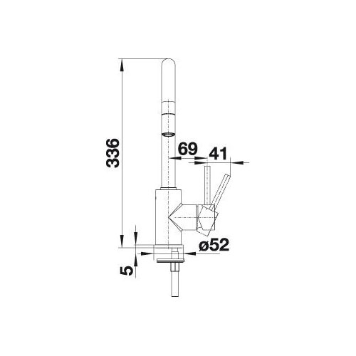 Kjøkkenbatteri Blanco Mida-S Silgranitt-look