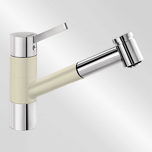 Köksblandare Blanco Tivo S Silgranit-look Jasmin / Krom - Installation/montering finns att köpa till