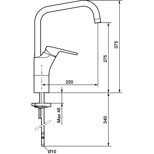 Köksblandare FM Mattsson Siljan