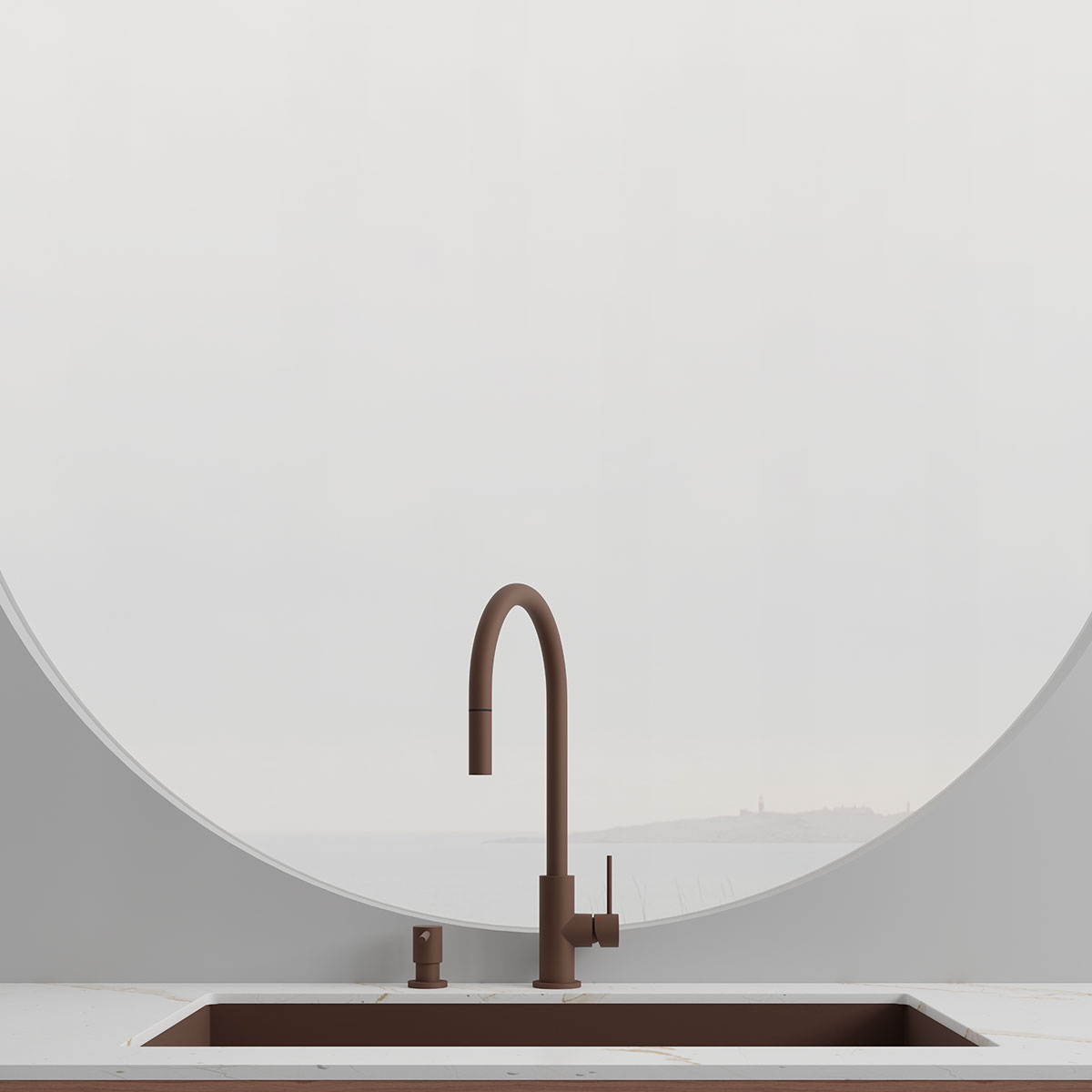 Köksblandare Scandtap Steel Accent med Utdragbar Pip