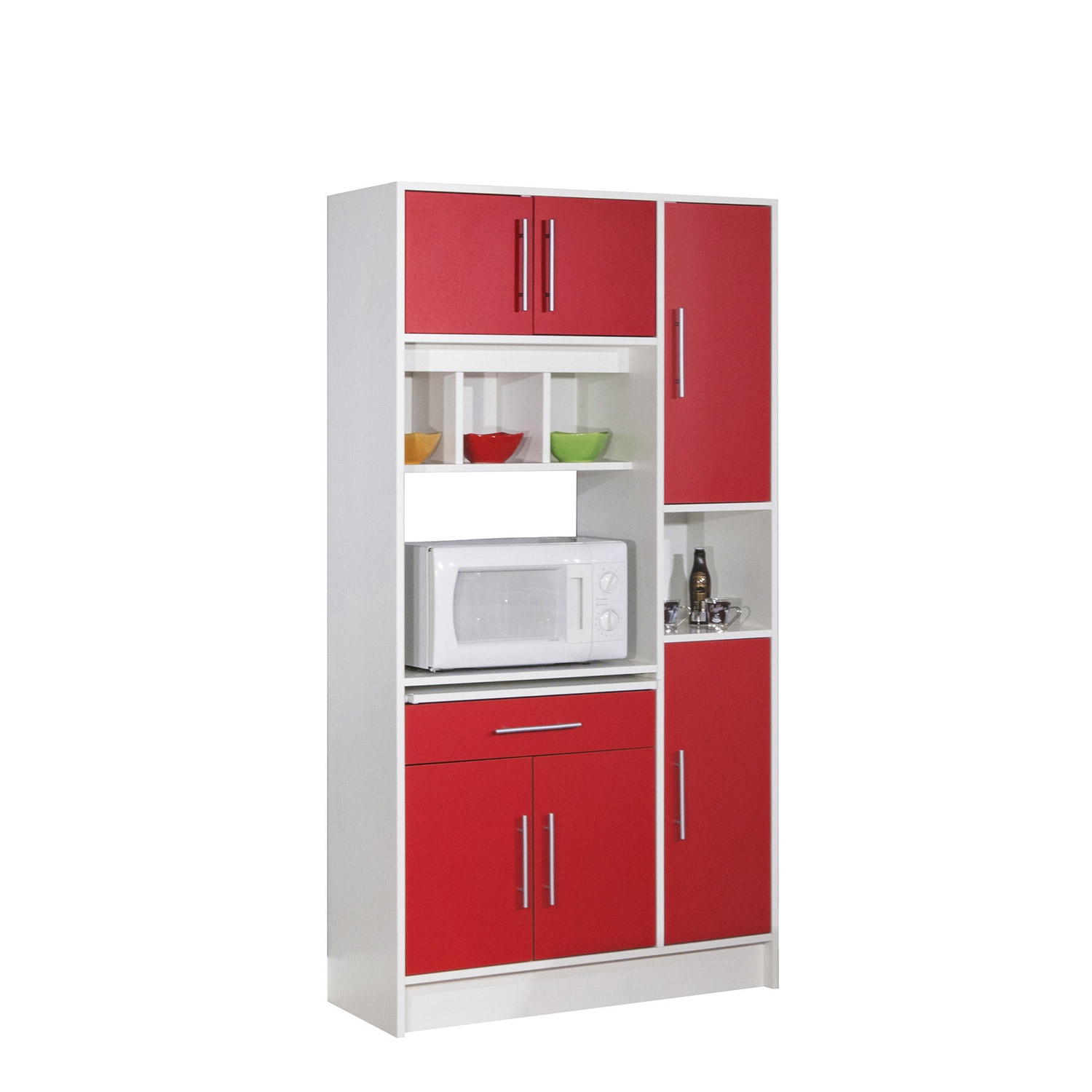 Köksenhet In Living Bombelli 180 Vit/Röd