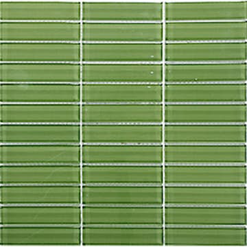 Kristallmosaik Arredo Blank Grön 2,3x9,8 cm