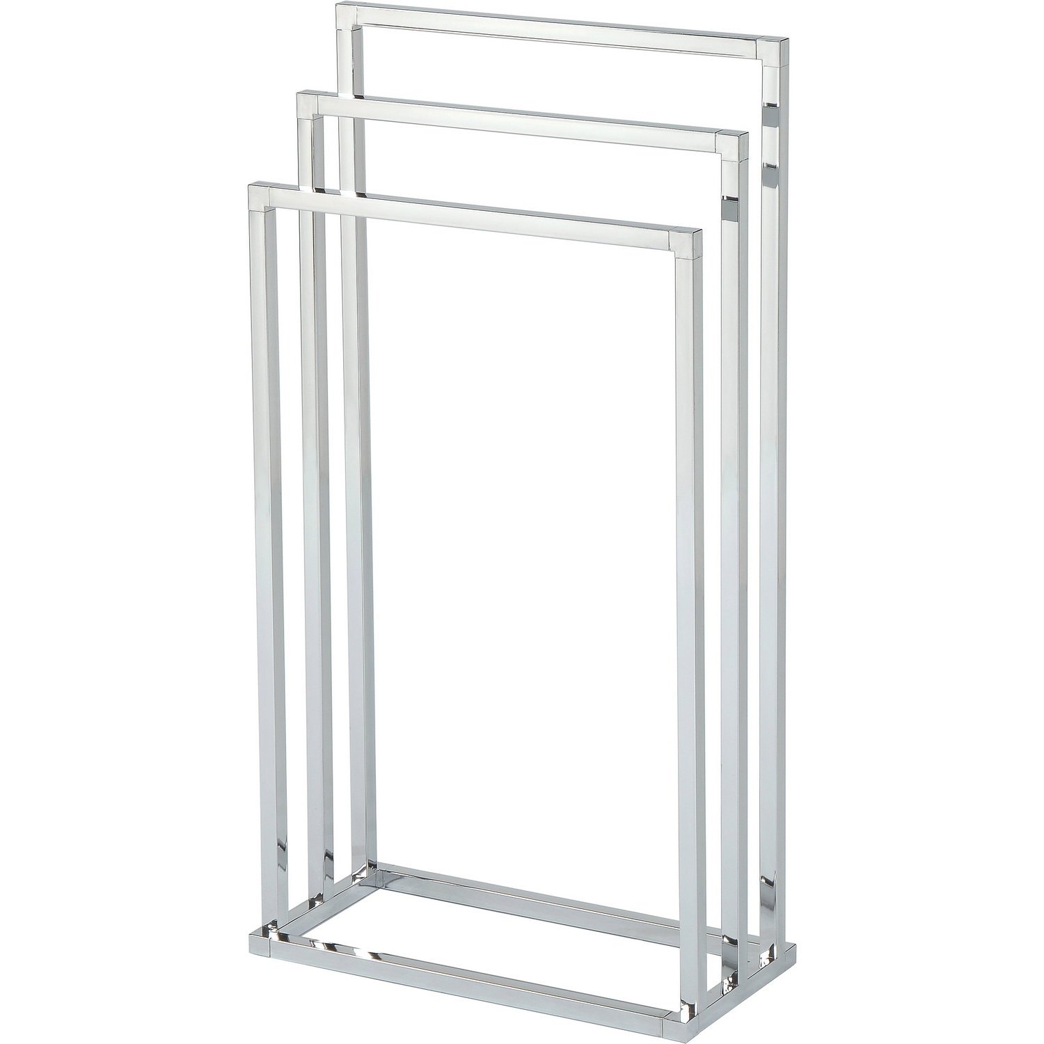 Håndklestativ Esbada Square 3 Stenger Firkantet Rør Forkrommet stål