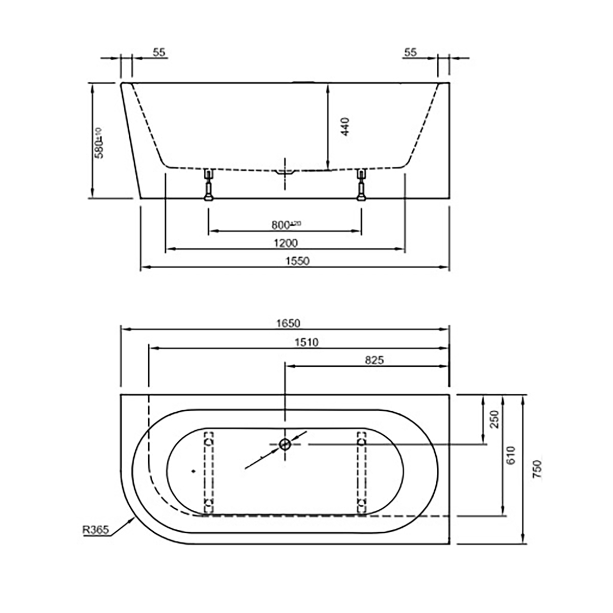 Badkar Strømberg Lago Lucite