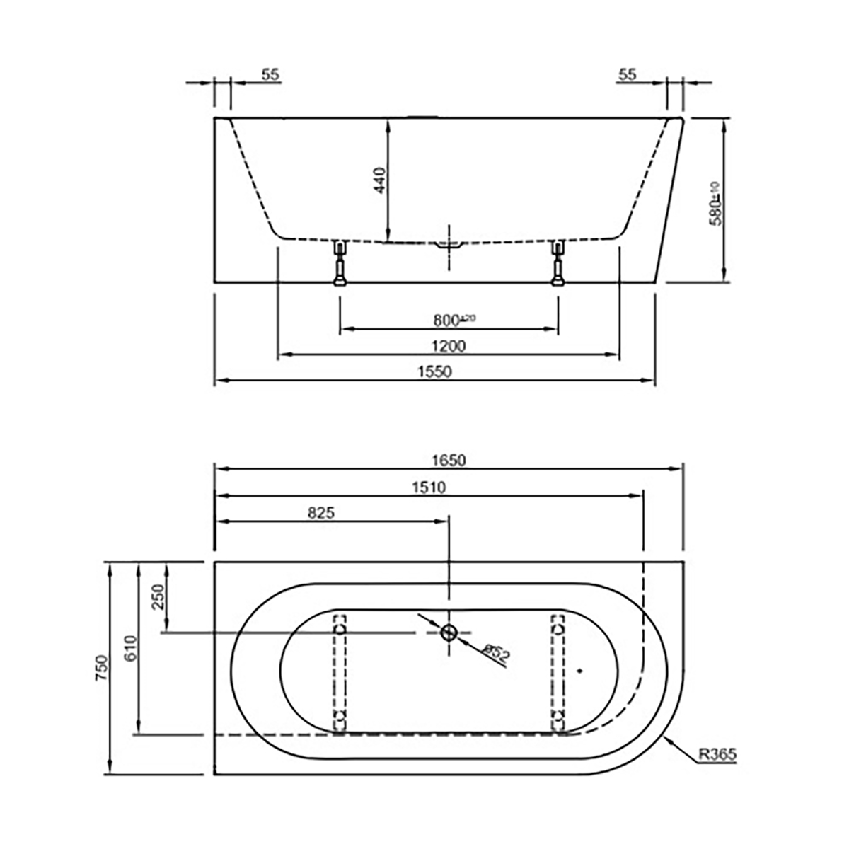 Badkar Strømberg Lago Lucite