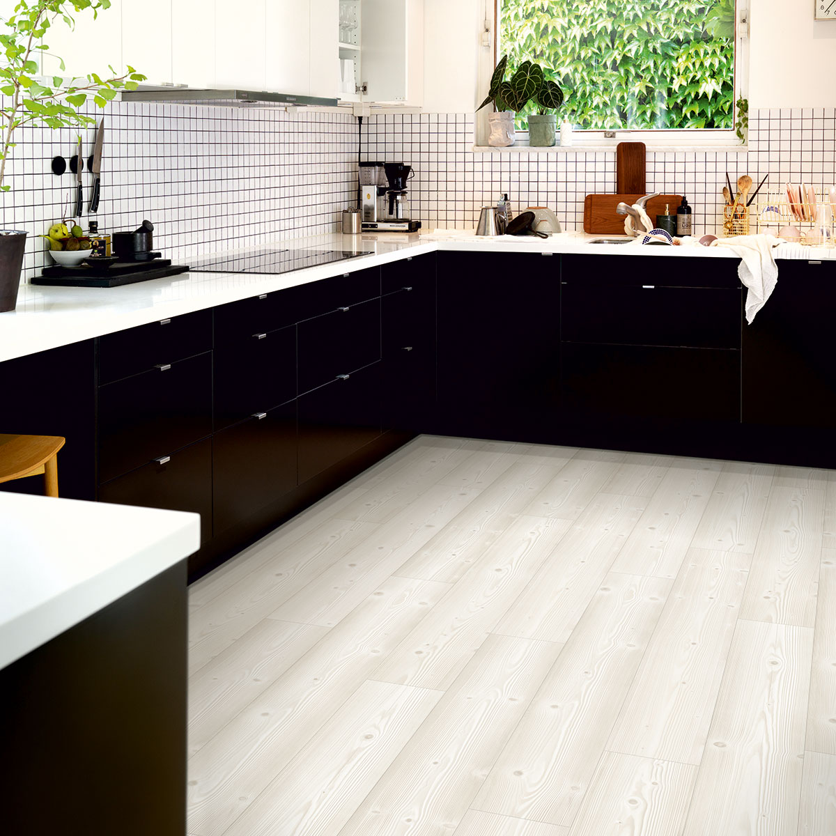 Laminatgulv Pergo Visby  Brushed White Pine 1-Stav Furu