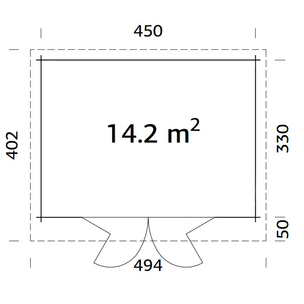 Anneks Palmako Lea 14,2 m2