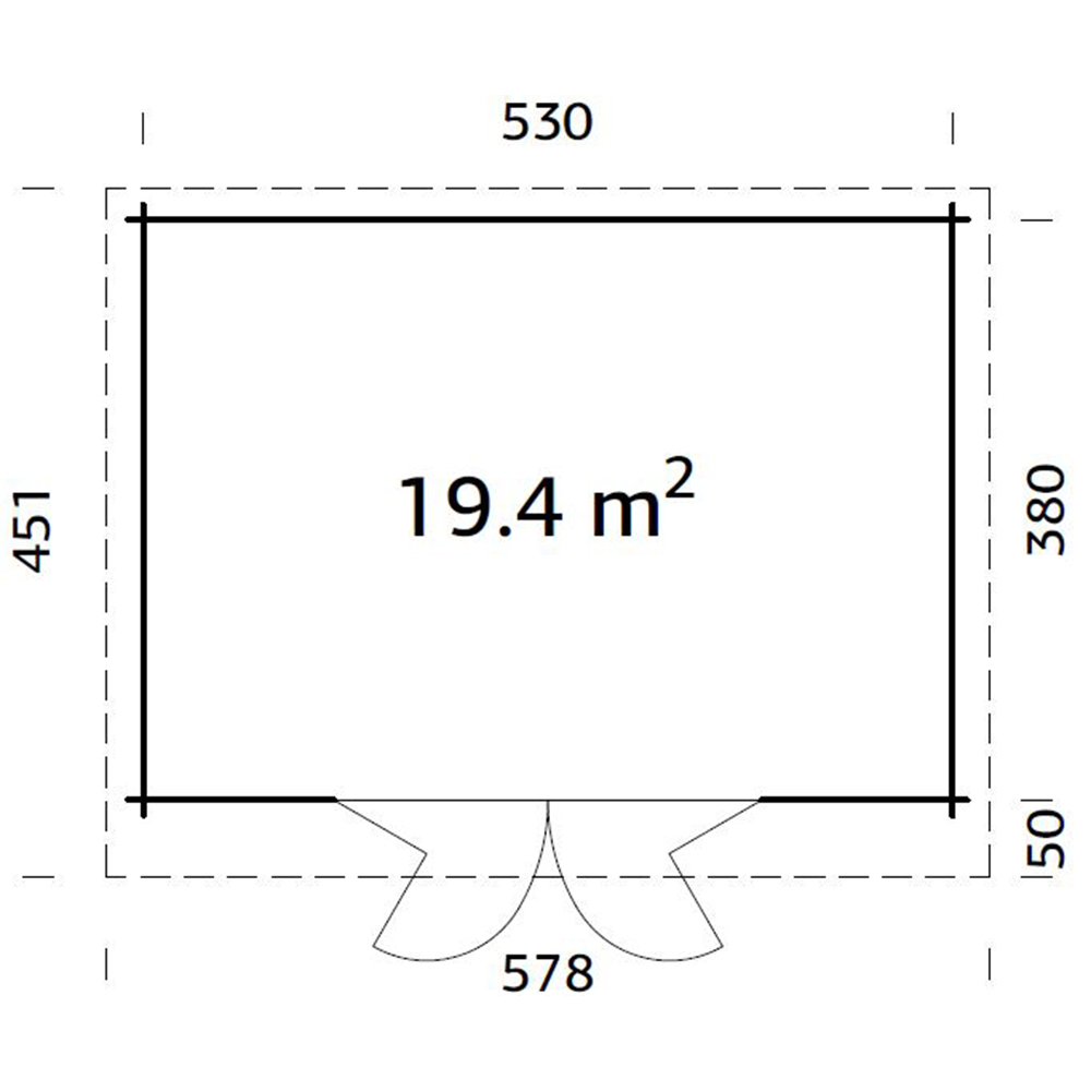 Anneks Palmako Lea 19,4 m2