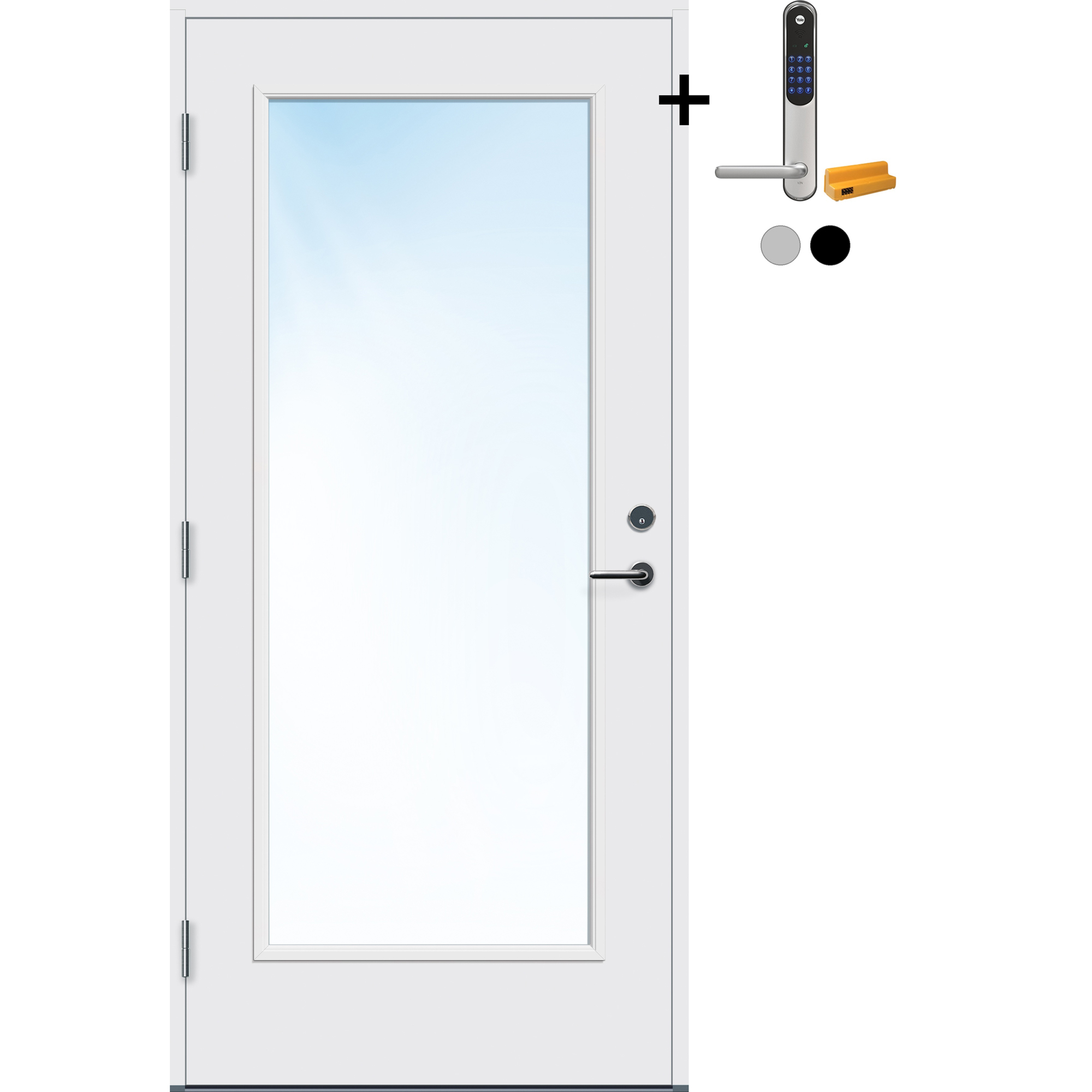Ytterdør Bygg1 Lier med Yale Doorman Classic Home