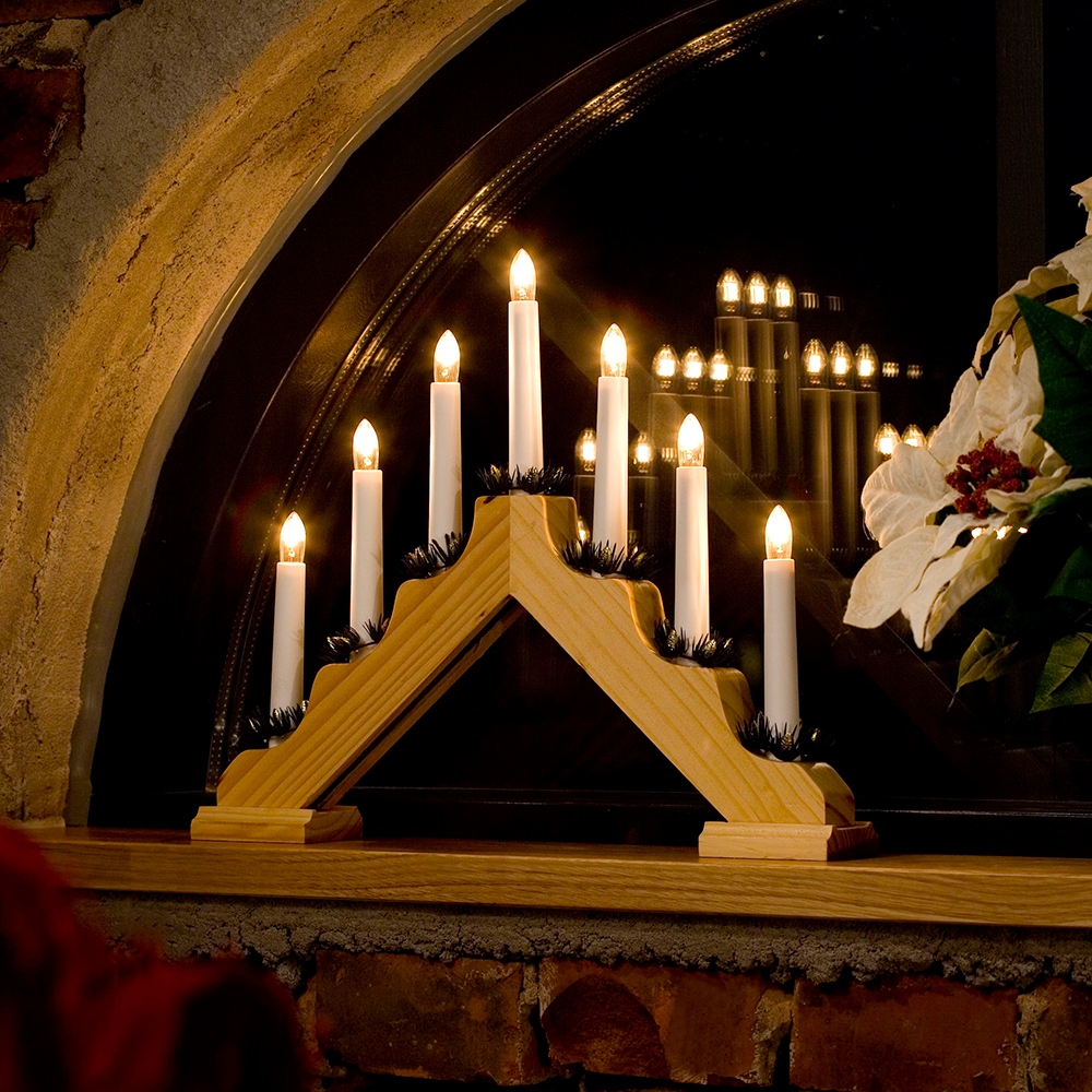 Adventstake Gnosjö Konstsmide 7L med Mansjetter H30