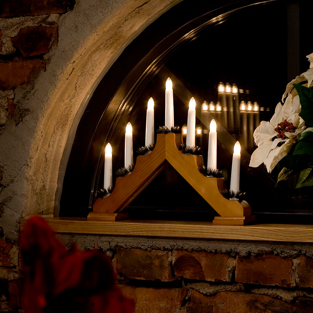 Adventstake Gnosjö Konstsmide 7L med Mansjetter H30