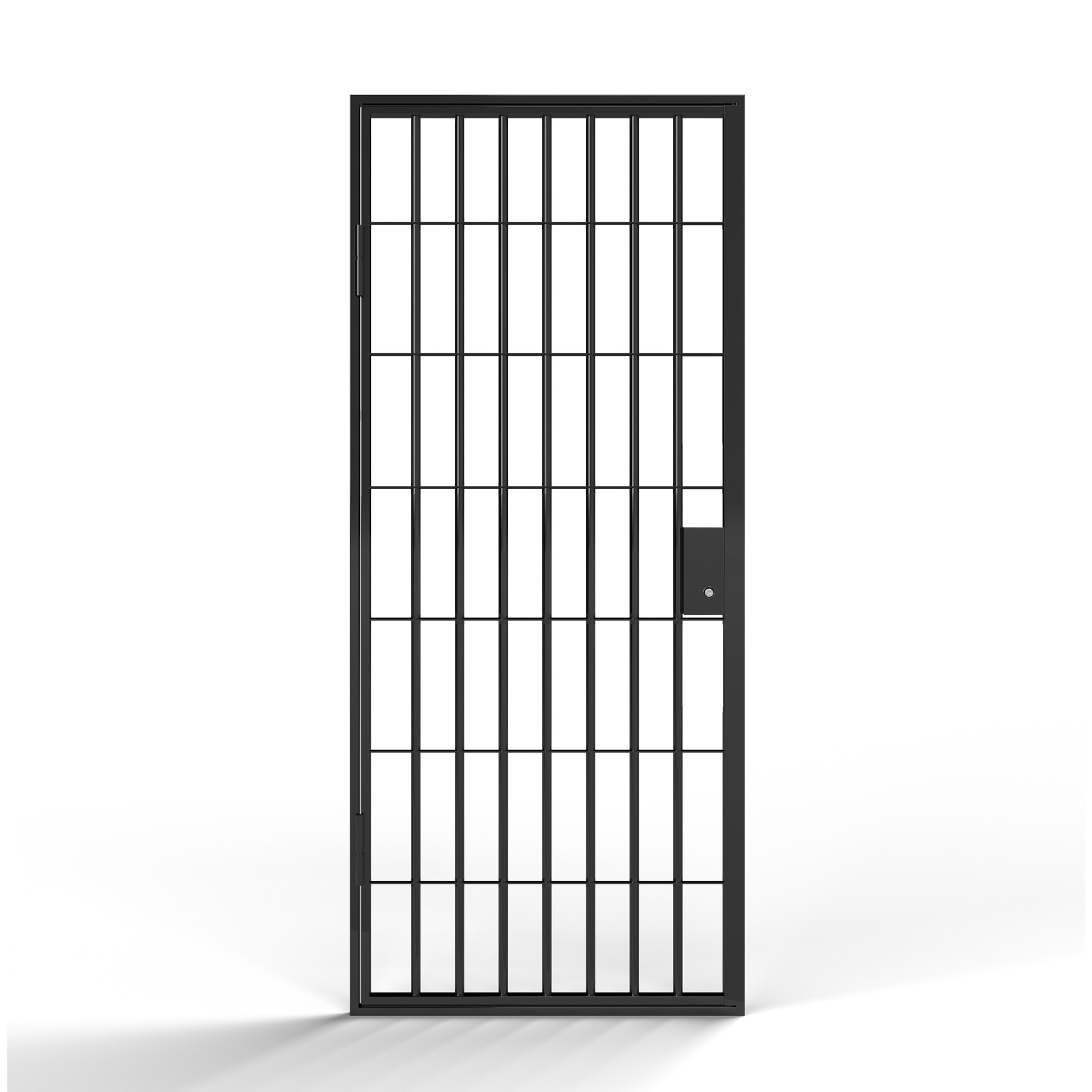 Gallergrind Avant Guard London BxH: 100x200 cm, Matt Svart, Vänster