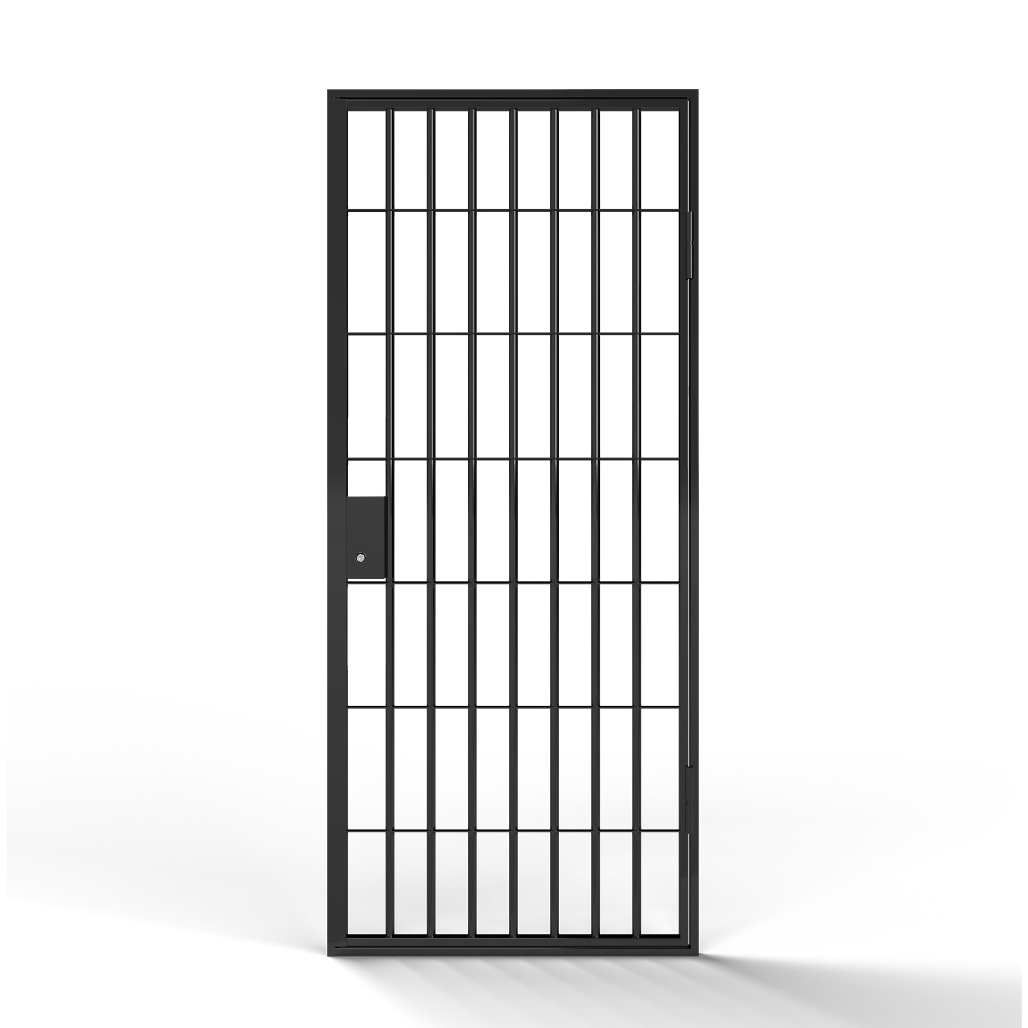 Gallergrind Avant Guard London BxH: 100x200 cm, Matt Svart, Höger