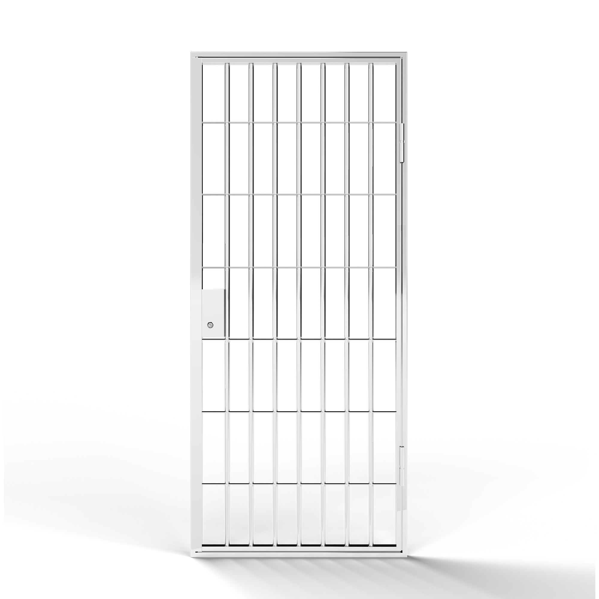 Gallergrind Avant Guard London BxH: 100x210 cm, Matt Vit, Höger