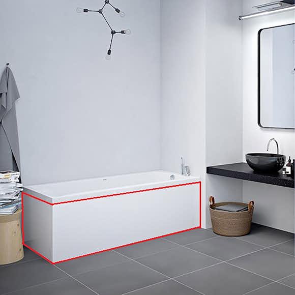 l-panel strømberg till badkar