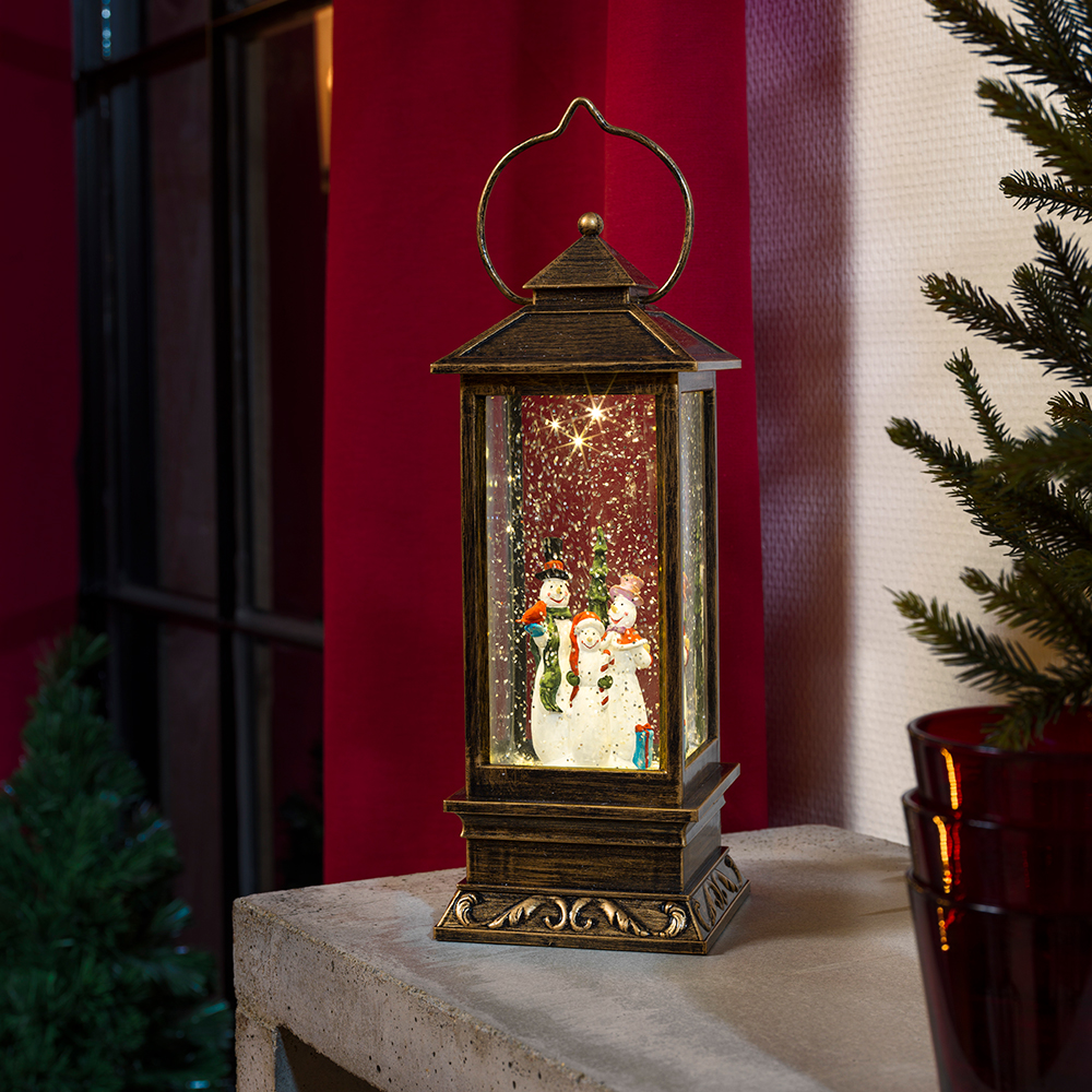 Juledekorasjon Lykt Gnosjö Konstsmide Vannfylt Snømenn