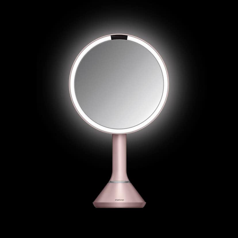 Simplehuman Sminkspegel Touch Control Brightness ST3029 sensor mirror 5 x förstoring, justerbart LED-ljus vi