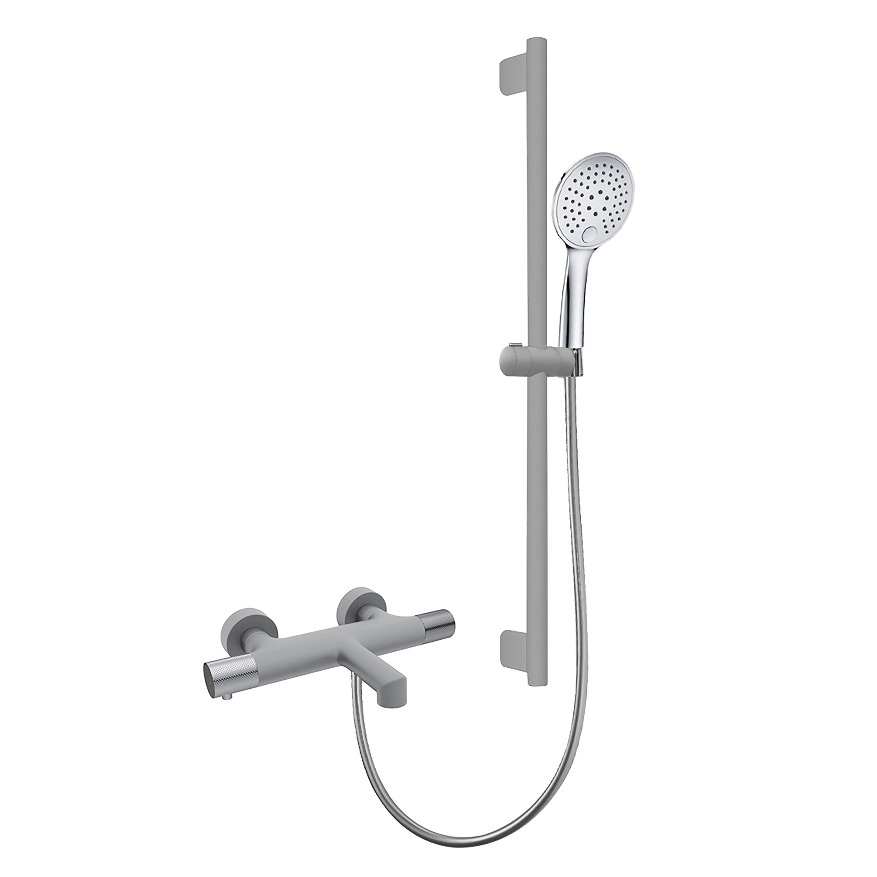 Dusch- och Badkarsblandare Bathlife Vidd Tapp / Sorla Matt Grå