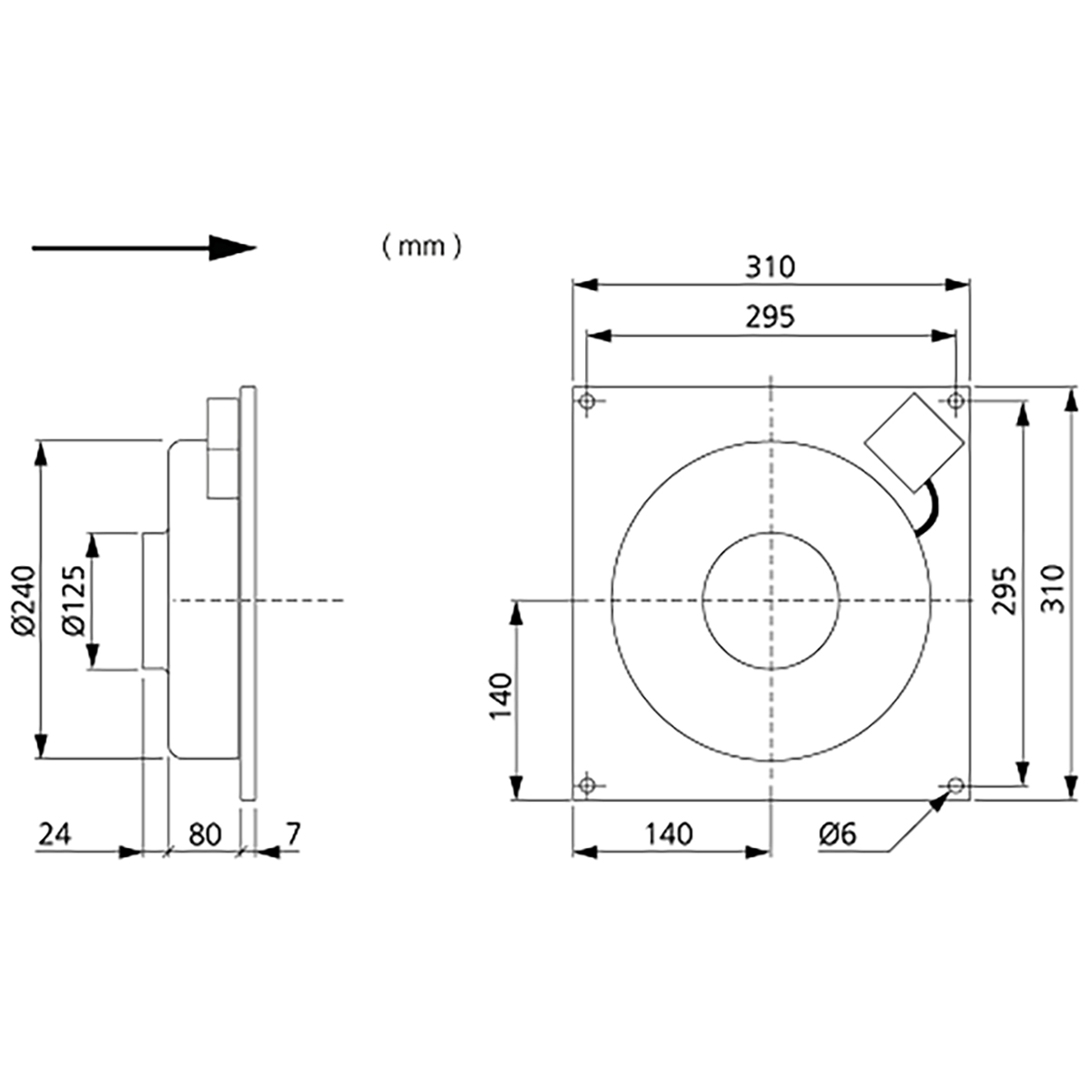 Veggvifte Östberg Kvfu 100 A