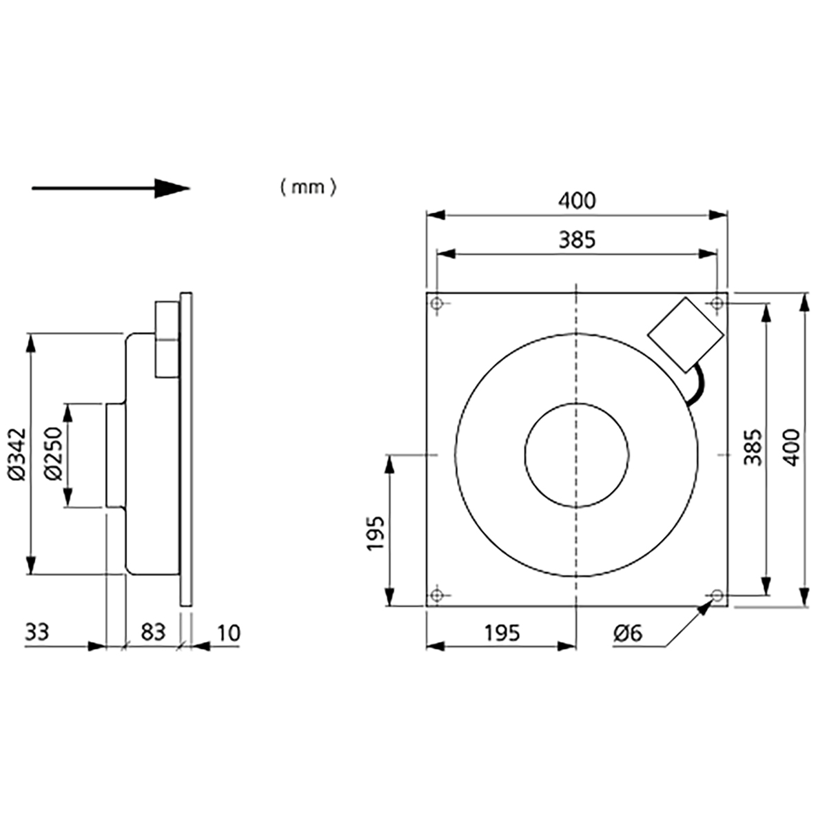 Veggvifte Östberg Kvfu 100 A