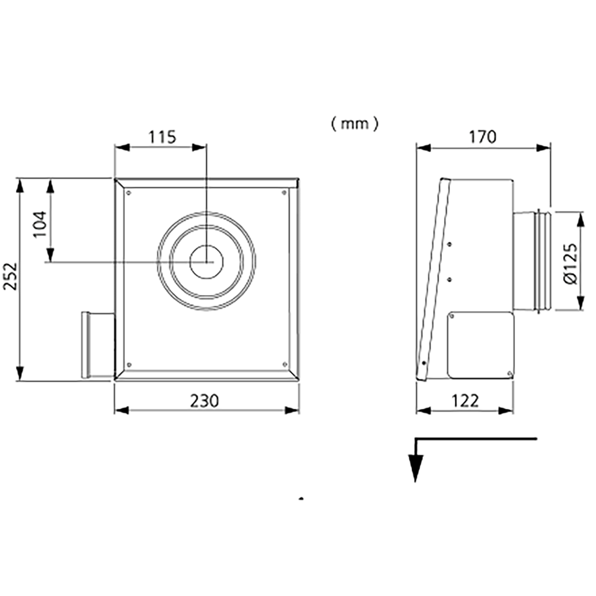 Ytterveggsvifte Östberg Rs 125 A