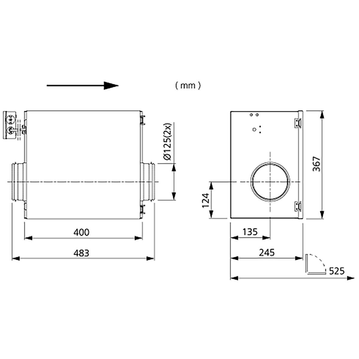 Kanalvifte Östberg Ire 160 D1